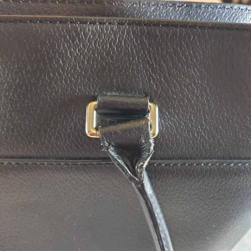 Kate Spade New York Black Leather Purse Shoulderbag RN#0102760 * Minor Flaws *